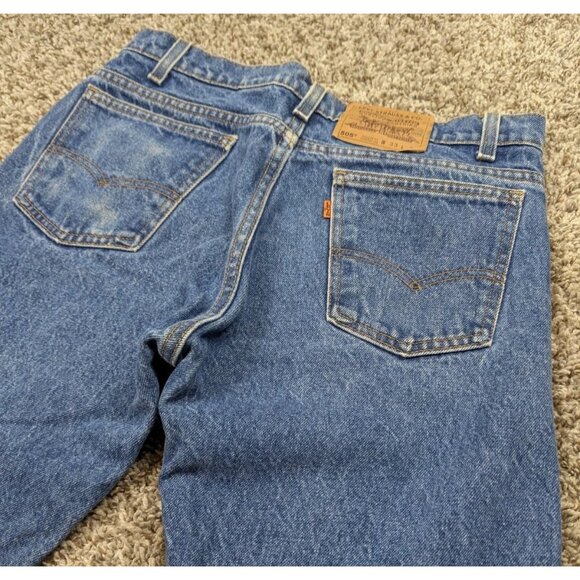 Vintage Levis 505 Jeans Men 33x33 (32x32) Blue Denim Straight Leg Orange Tab 90s - Picture 1 of 7